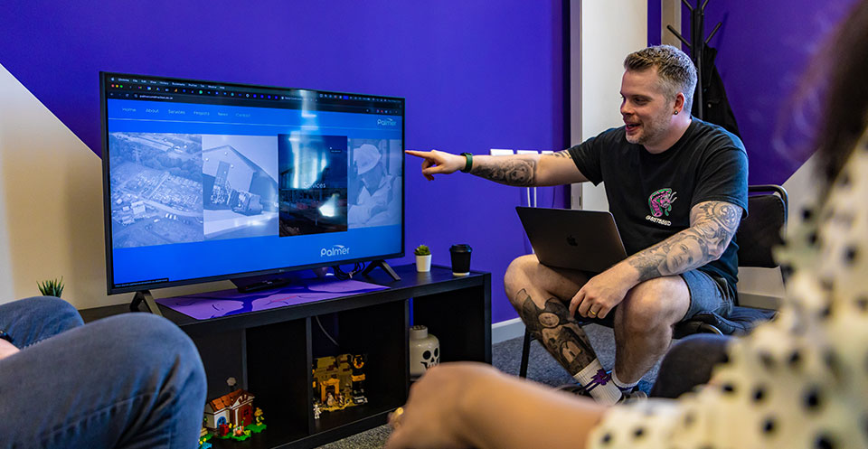 Gav carrying out a discovery session.