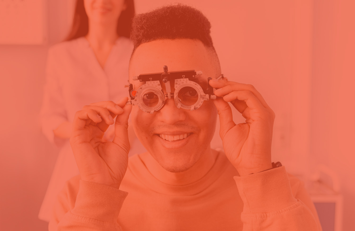 An image of someone having an eye test.