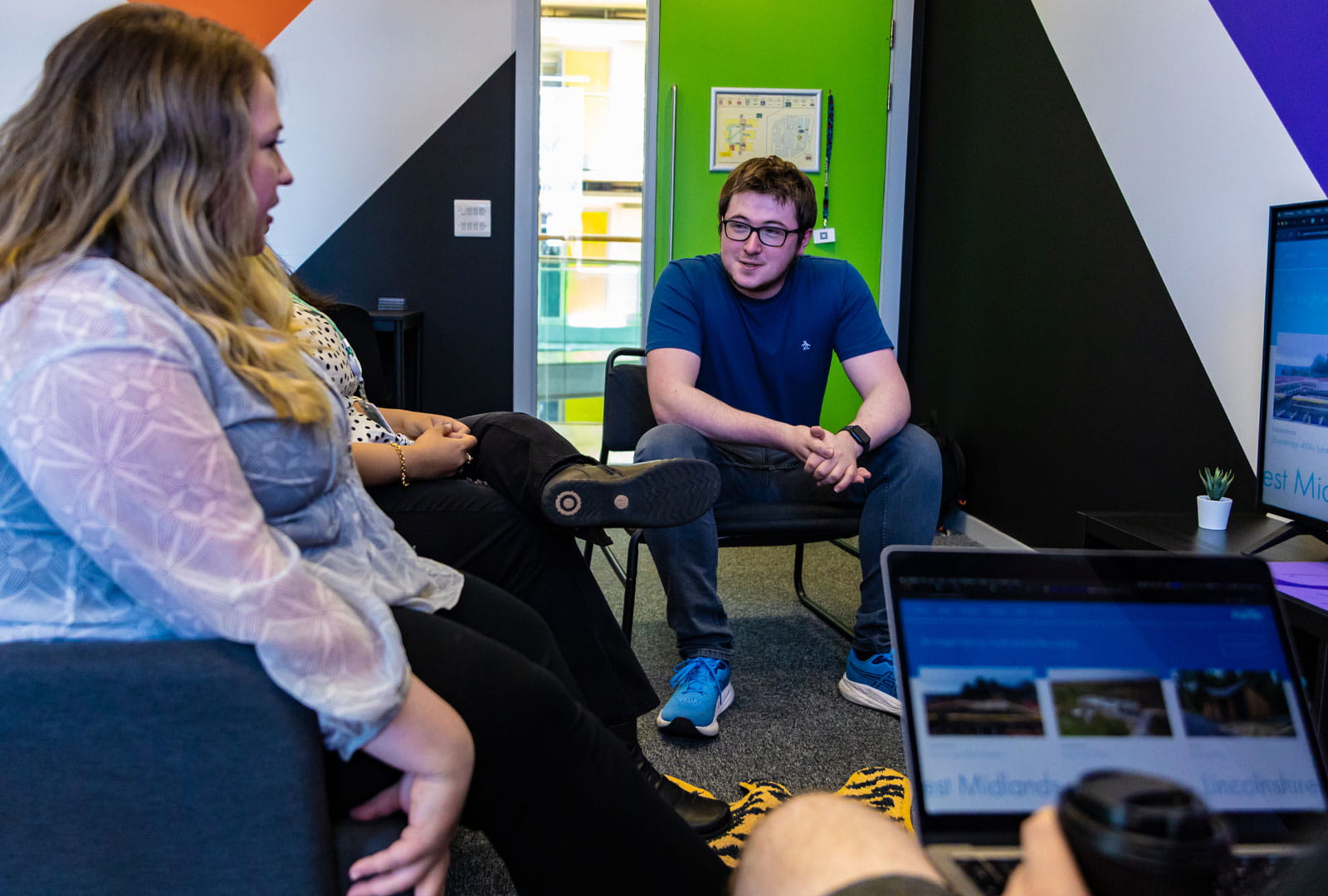 Client meeting space at the Digital Media Centre Barnsley.