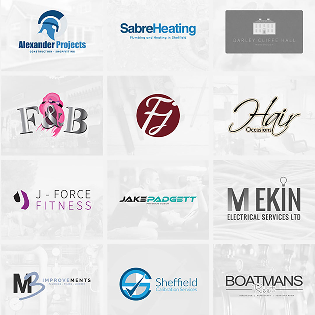 An image of lots of different logos that BurstingBox has created.