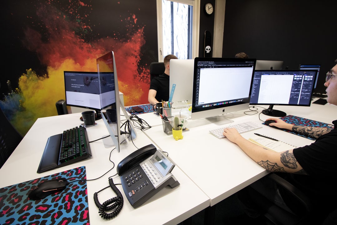 An image of the BurstingBox office and the team.