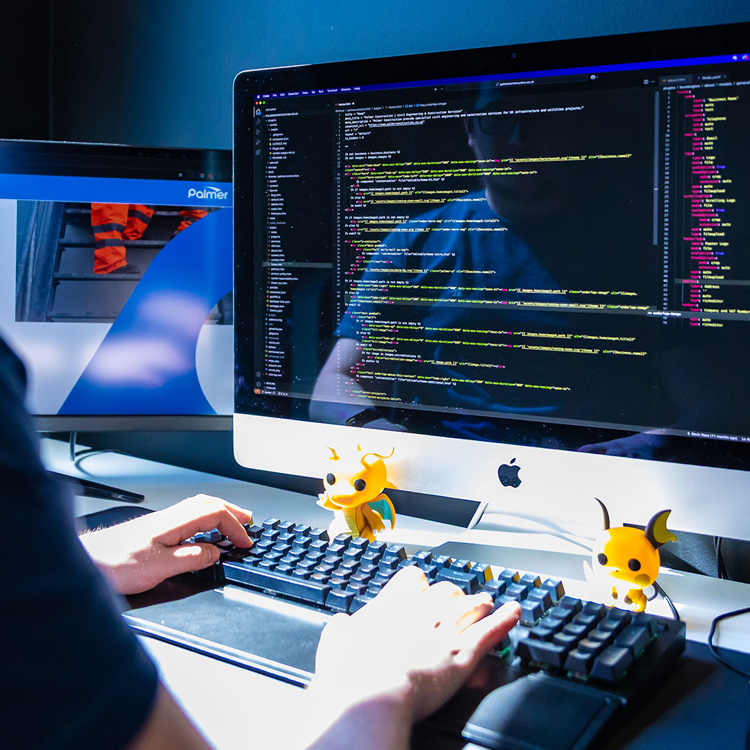 An image of a computer with coding on it.