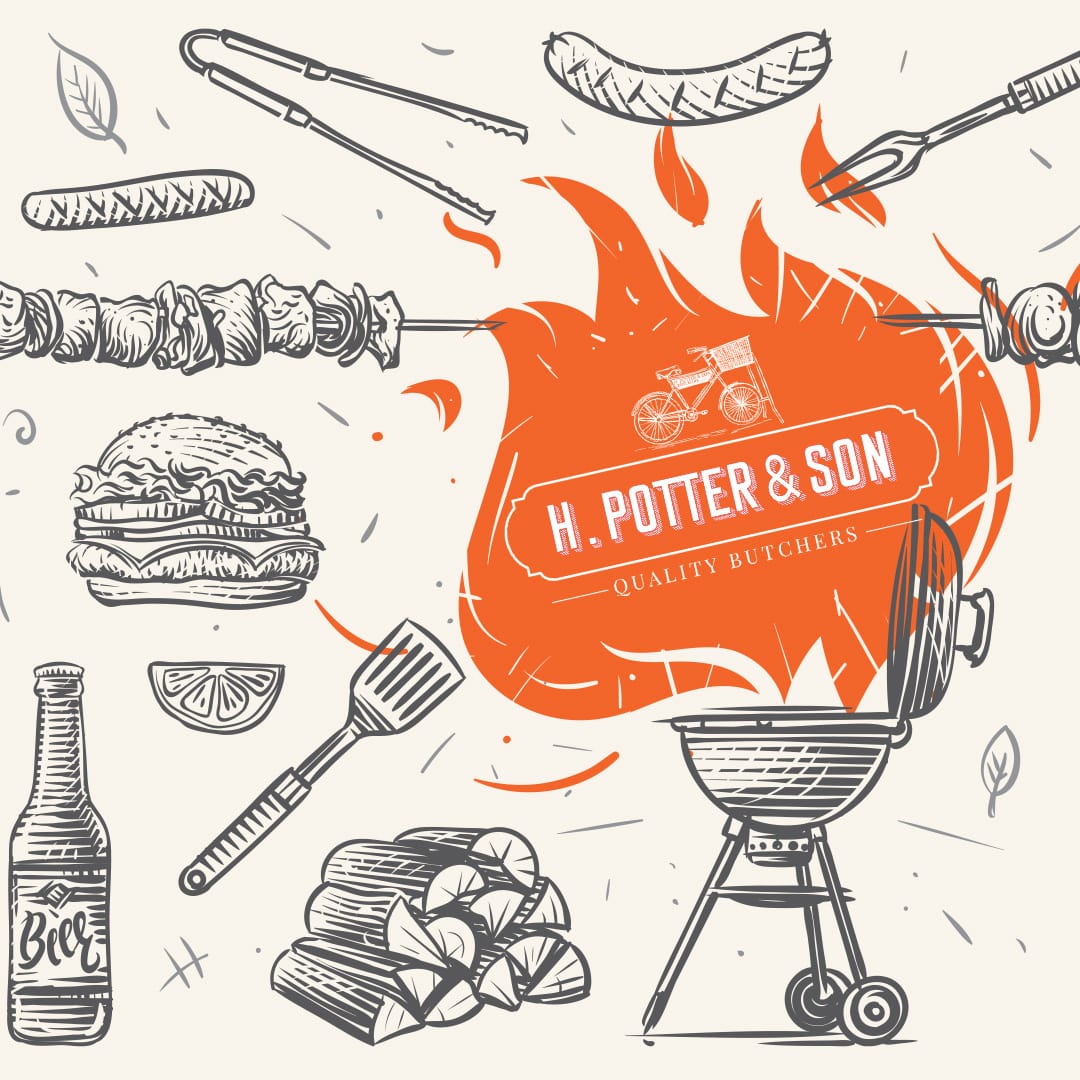 An image of a BBQ social post for H Potter & Son.