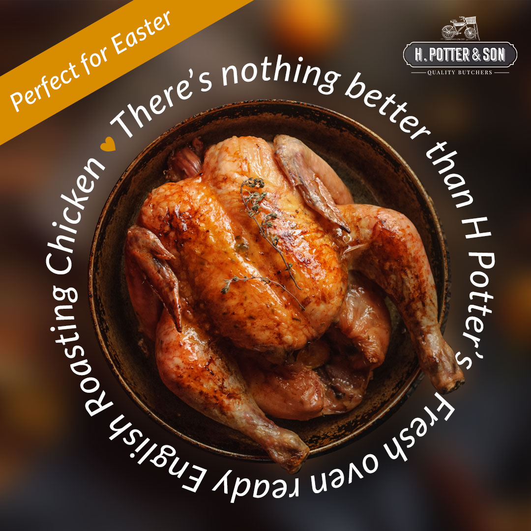 An image of a chicken related social post.