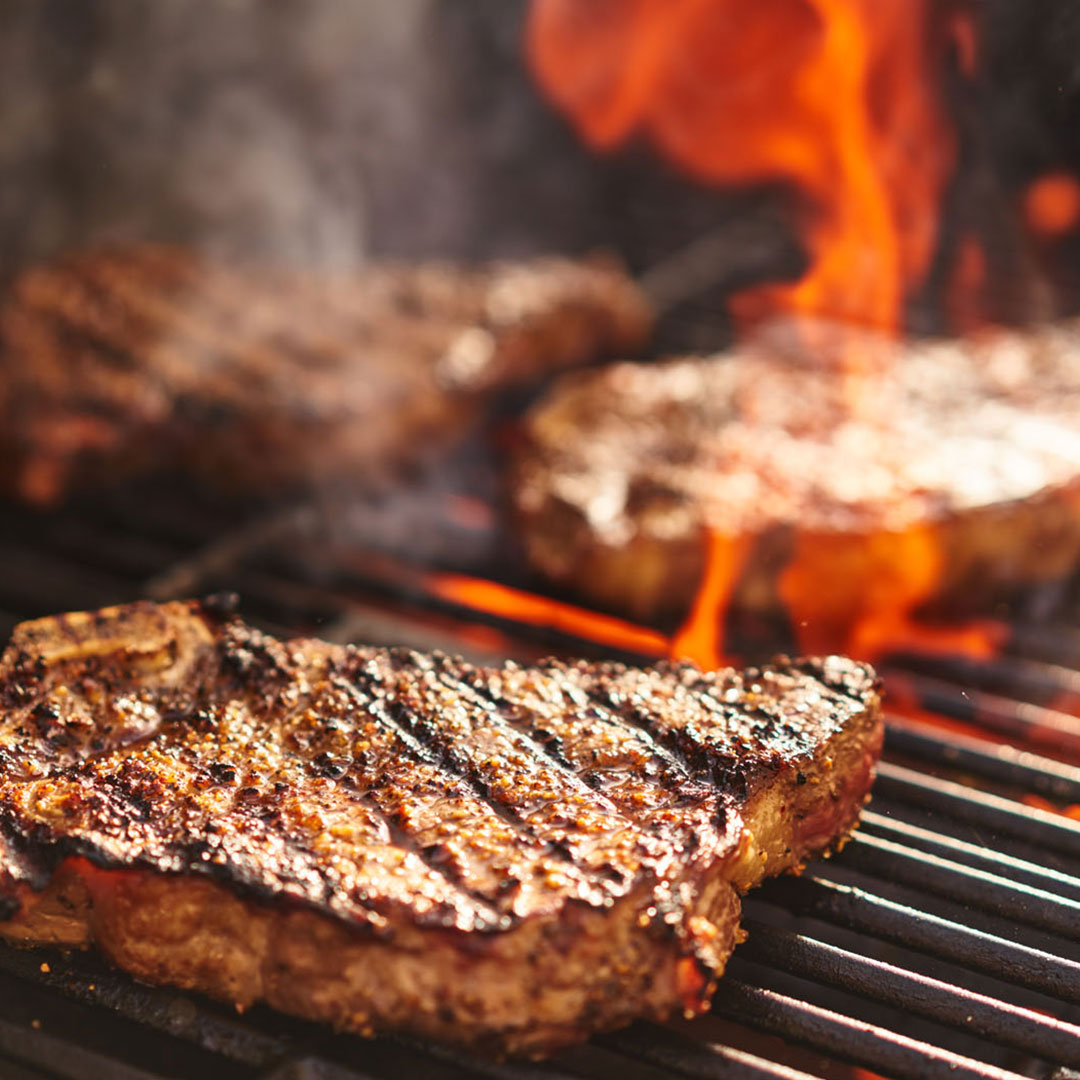 An image of a steak related social post.