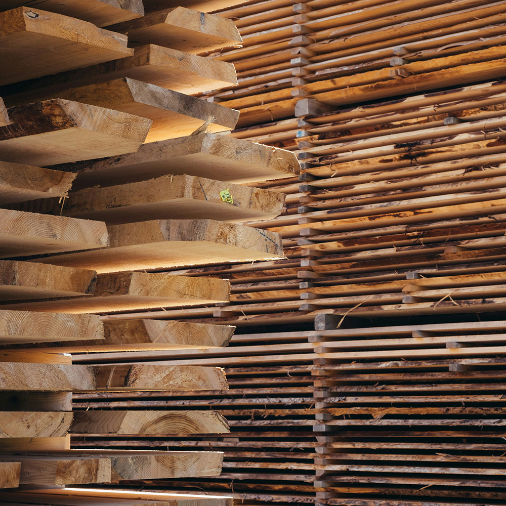 An image of a timber yard.